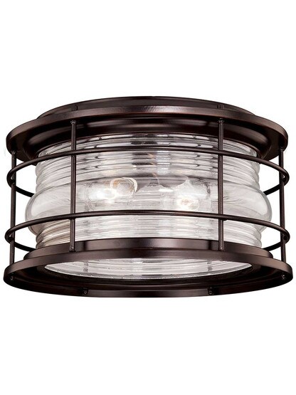 Hyannis 12-5/8 inch Outdoor Flush Mount Burnished Bronze